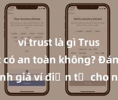 ví trust là gì Trust Wallet có an toàn không? Đánh giá ví điện tử cho người Việt